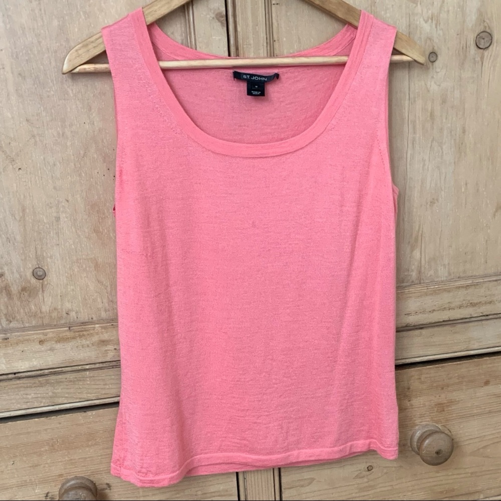 M Wool/Silk/Cashmere Pink Sleeveless Top